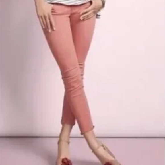 Cabi Brick Dust Pink Curvy Skinny Pants #5311 Size 10 - Picture 1 of 1